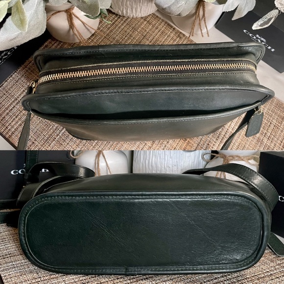 ❤️SOLD❤️Vintage Coach Forest Green Oliver Bag 9902 - Picture 4 of 9